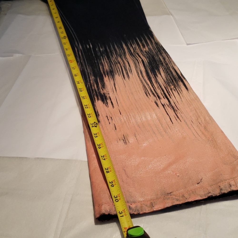 Maurice Malone Collection NEW Hand-Painted Unique JEANS Navy Pink Women's 🎉HP🎉 - Picture 12 of 15